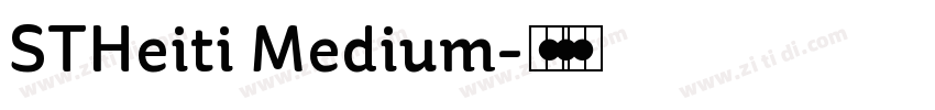 STHeiti Medium字体转换